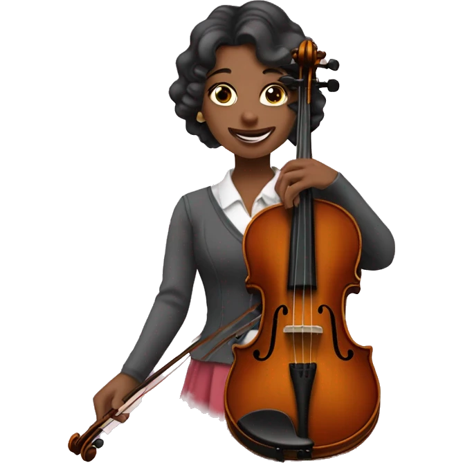 Violin coquette emoji