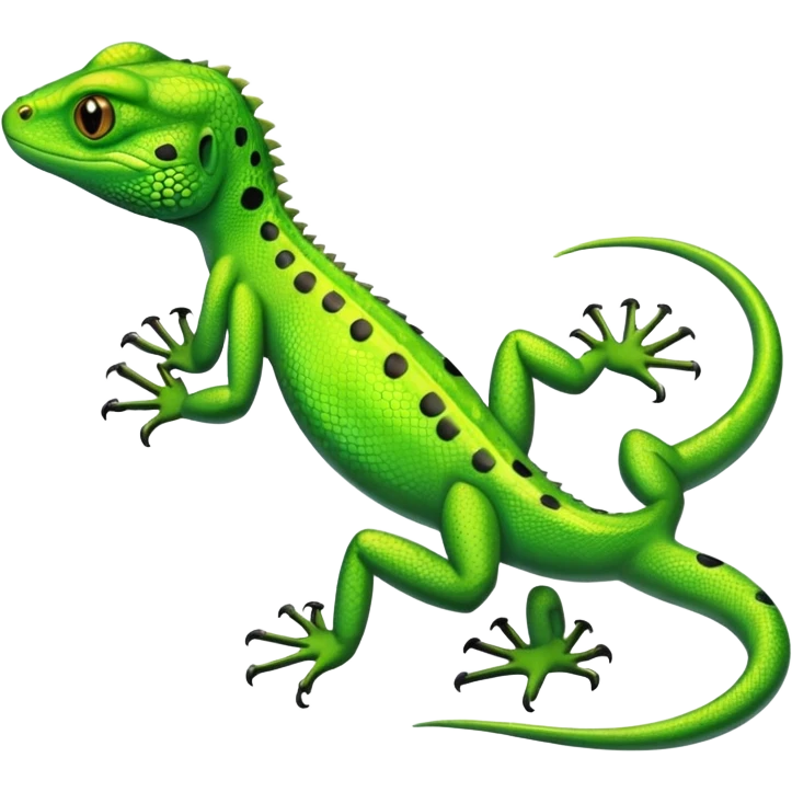 LIZARD which has some really long and large dots on its back. looks like the one on the Hands on Machine learning with scikit learn&tensorflow book emoji