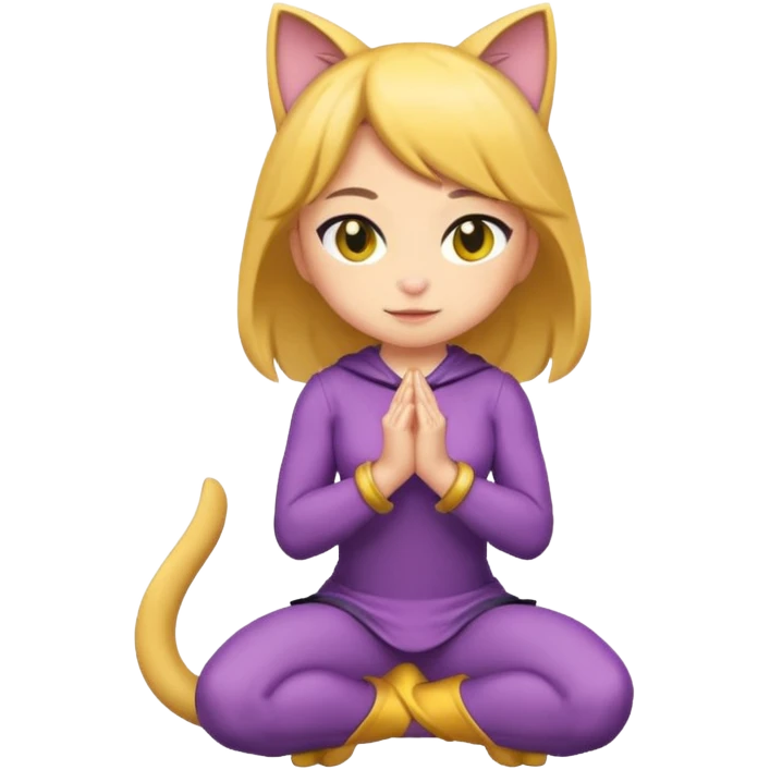 Catgirl kneeling  emoji