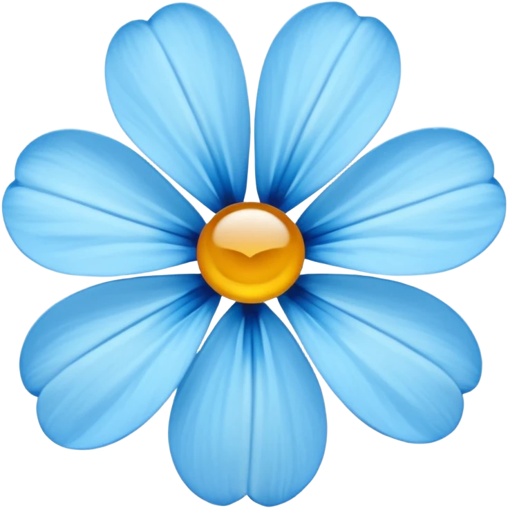 fiore blu emoji