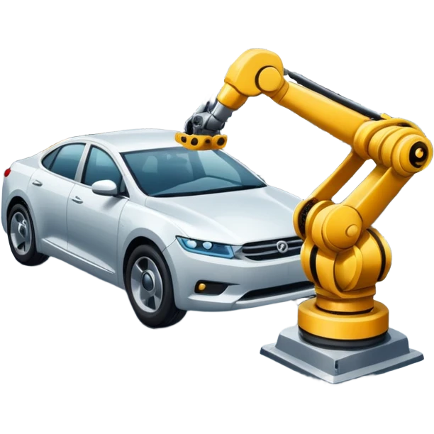 сгенерируй реалистичный автомобильный завод без логотипа и названия emoji