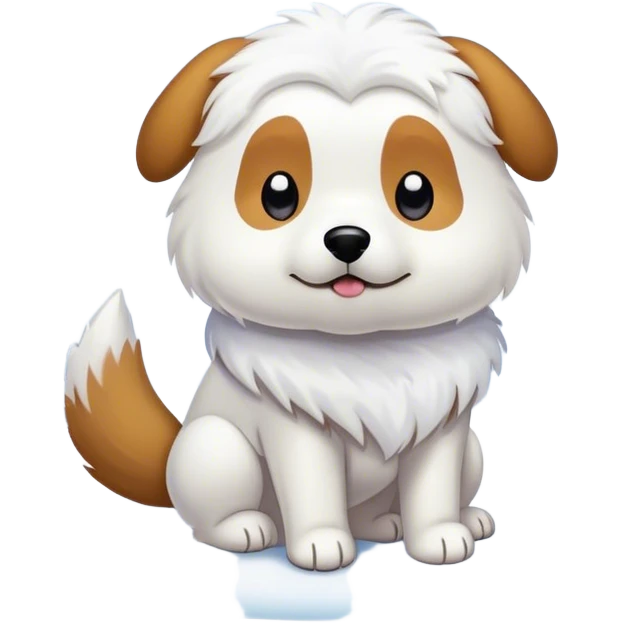 Mix snow with a dog that said " this is for attendance" emoji