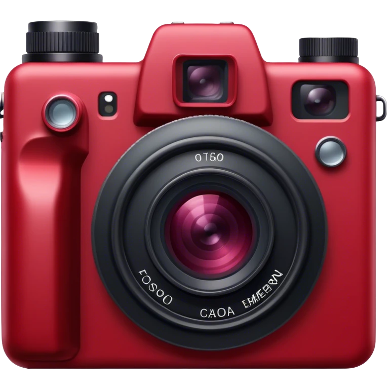 dark red photo camera  emoji
