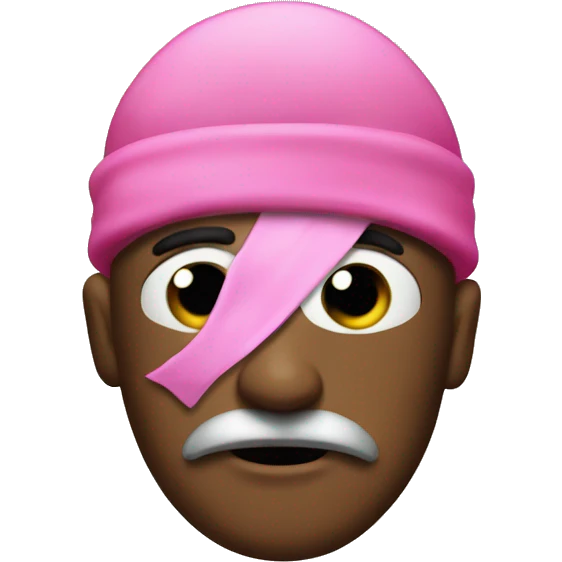 A robber with a pink bow on head  emoji