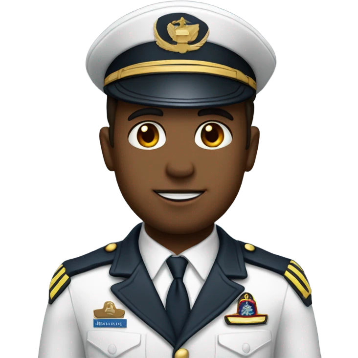 Pilot in uniform emoji