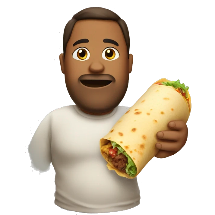 Big fat burrito emoji