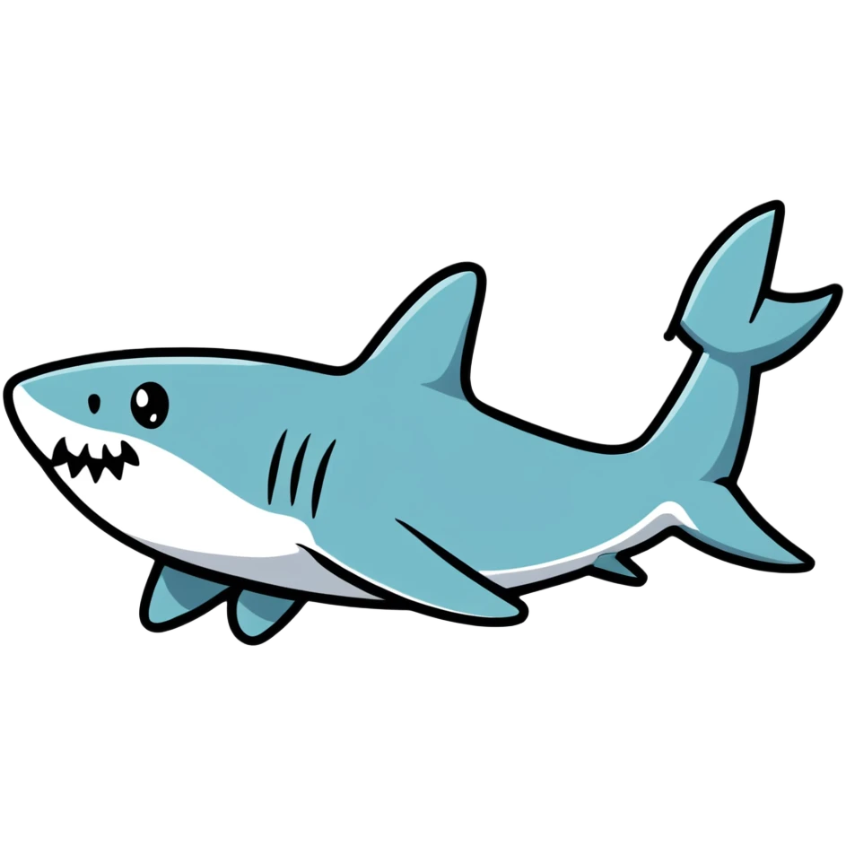 shark fin poking out above water emoji