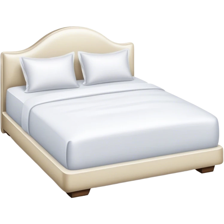 White luxury hotel bed emoji