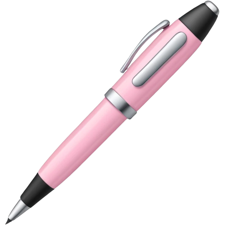 Light pink pen emoji