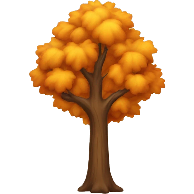 Autumn tree emoji