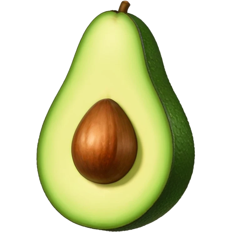 Granada abierta con su hoja (fruta) emoji