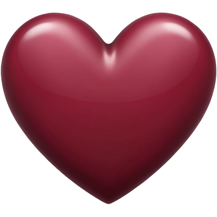 Maroon heart emoji