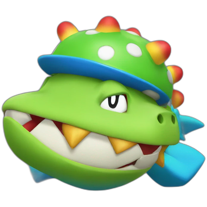 Bowser jr blue emoji