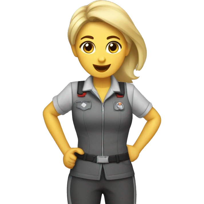 Dog trainer girl saying "Смотри по собаке!" emoji