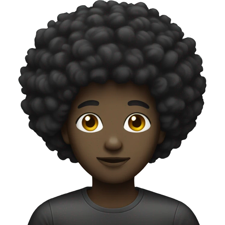 Black Afro emoji