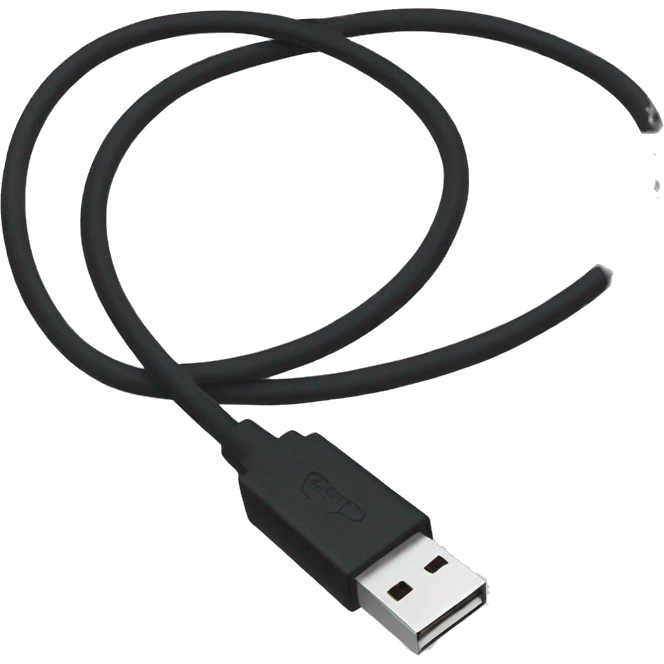 Black usb cable emoji