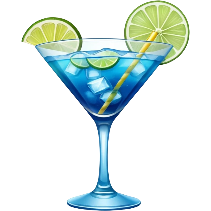 Giant Blue Cocktail emoji
