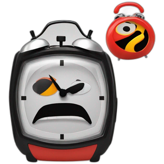 Funny mr incredibles modern alarm clock for kids emoji