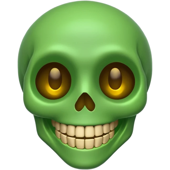 an emoji of a green skeleton emoji