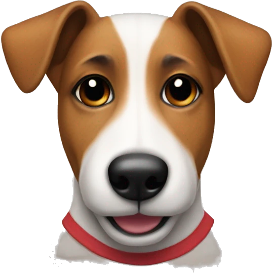 a jack russel wearing a teddy bear costume emoji