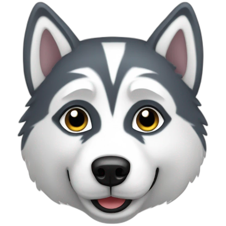 Husky tout blanc emoji