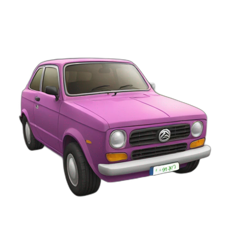 La voiture tes’a emoji
