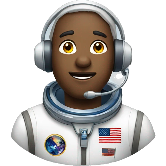 call center astronaut emoji