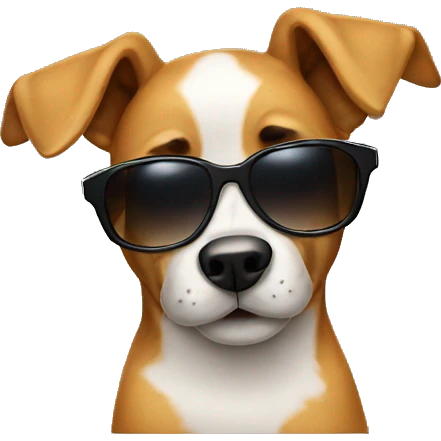 dog with sunglasses  emoji