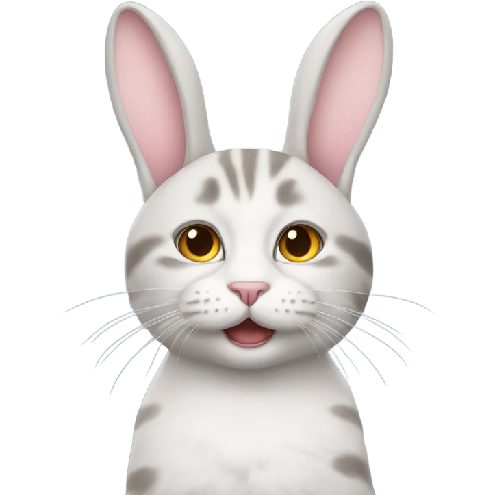 Cat with bunny ears emoji