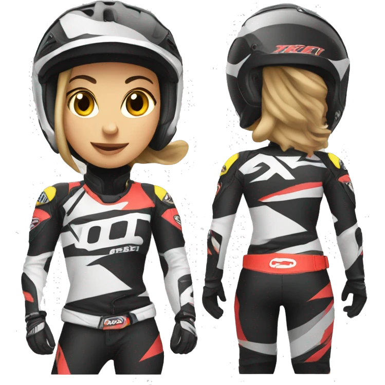 motocross women emoji