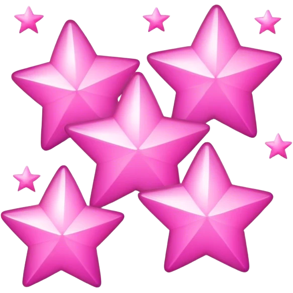 pink magic stars icon emoji