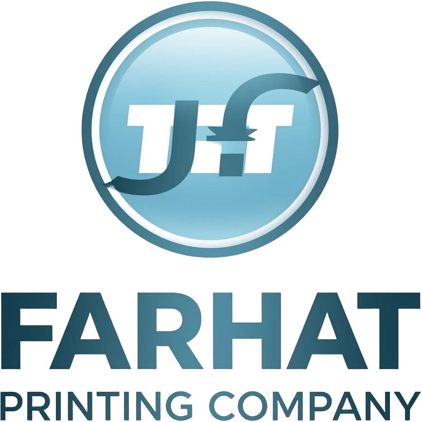 create logo for may company is names FARHAT. FARHAT IS PRINTING COMPANY emoji