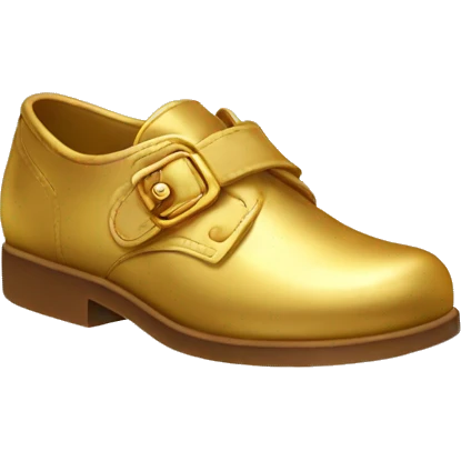 Golden gosse shoes emoji