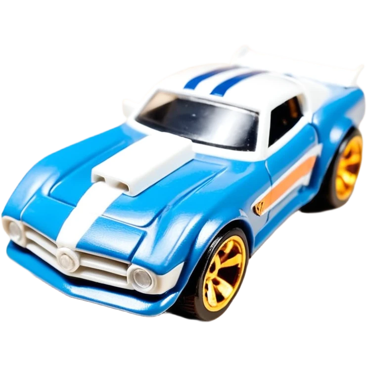 Машинка HotWheels белого цвета, в голубой классической упаковке HotWheels. emoji
