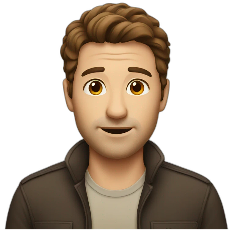 man with brown hair emoji