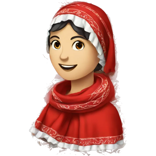 red traditional portuguese fado scarf emoji