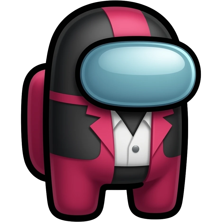 Among us Imposter that looks like frontman from squidgame emoji
