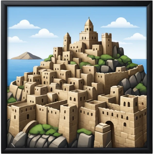 ancient city with high wall emoji