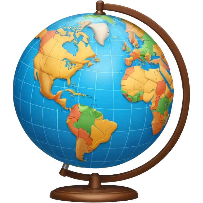 open atlas with a globe above emoji
