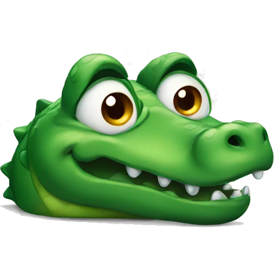 sad alligator with tears emoji