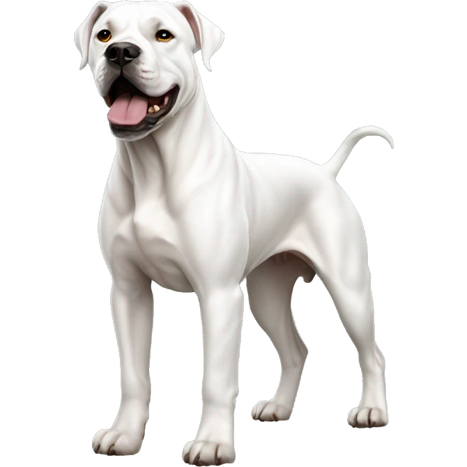 Dogo Argentino Dog Breed Full Body emoji