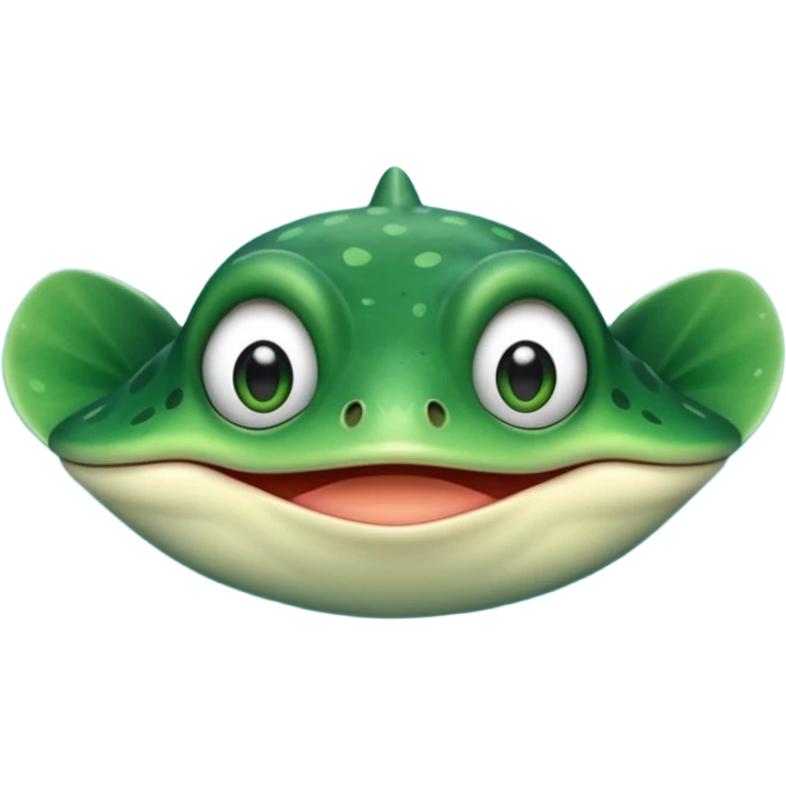 pepe the frog but as a stingray emoji