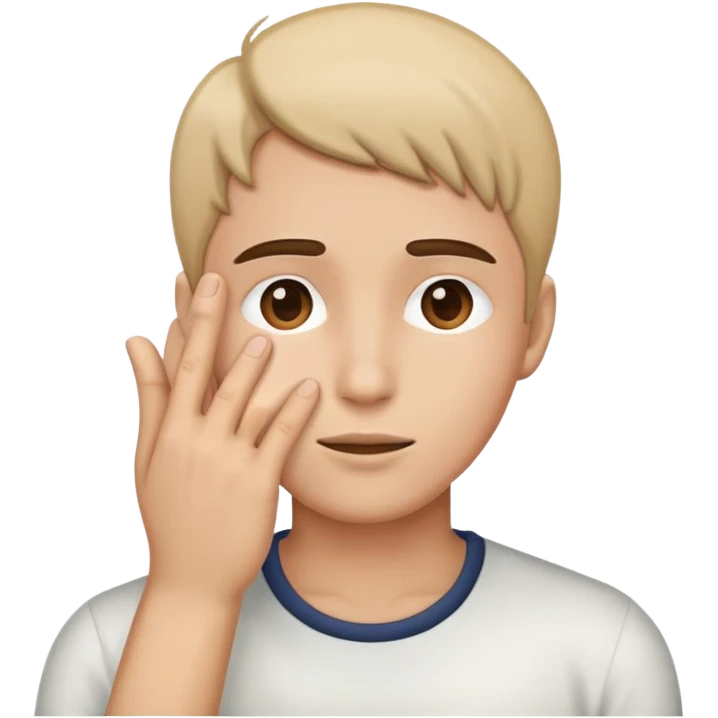 Palm to face emoji