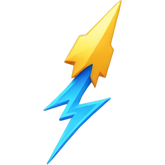 thunder bolt emoji