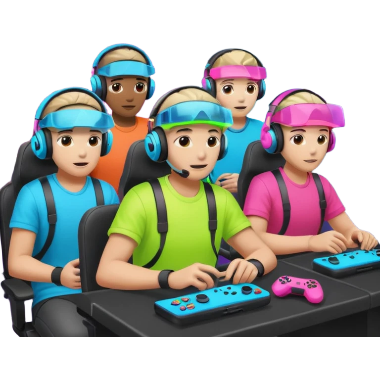 Neon Visor Gamers emoji