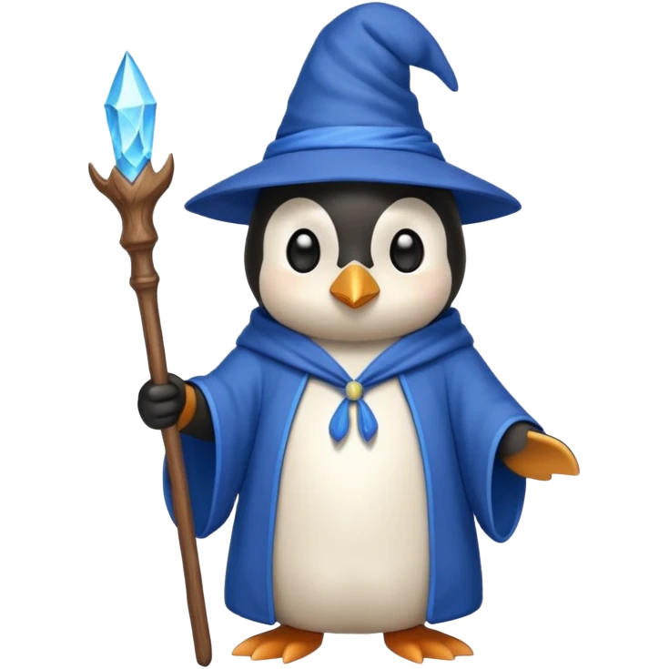 Penguin Wizard emoji