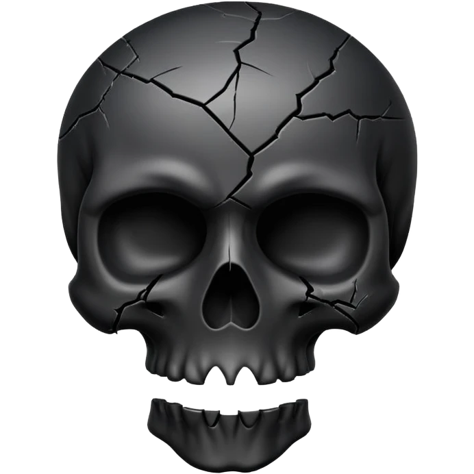 Emo skull emoji