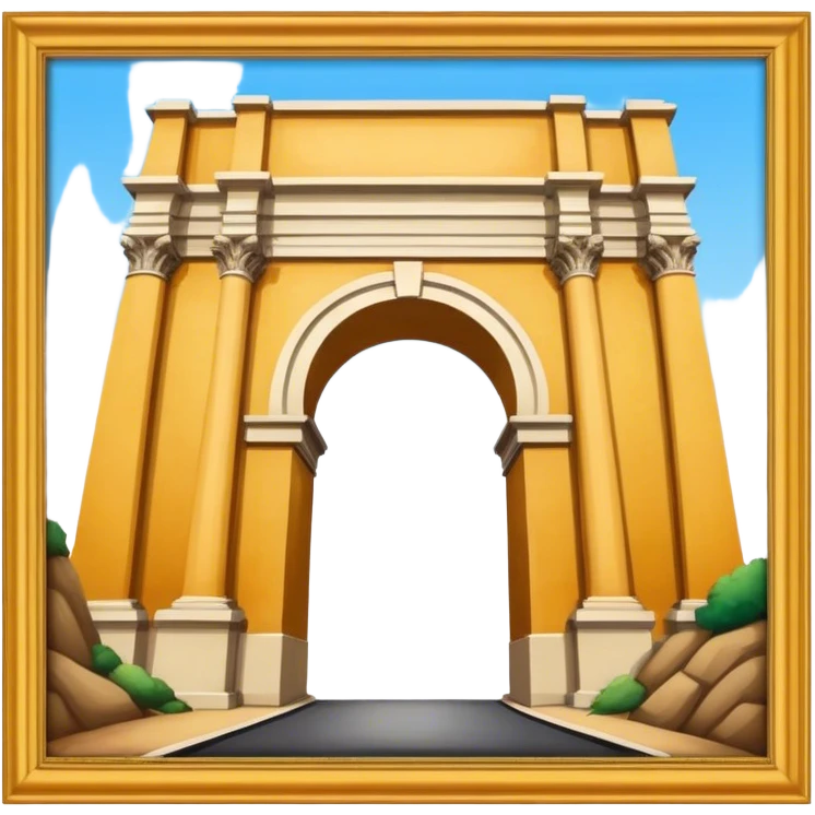 arco del triunfo con un pò di colore emoji