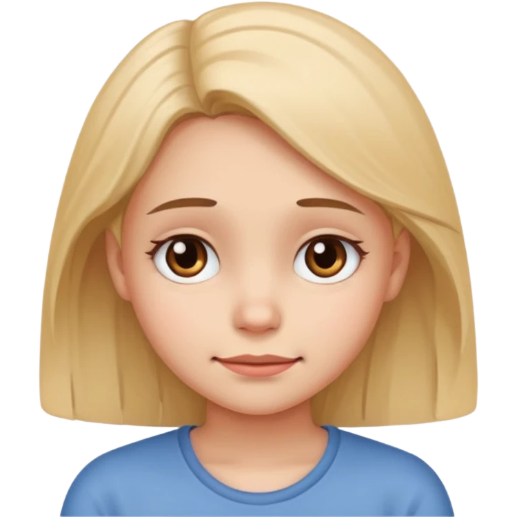 Sad but little happy emoji