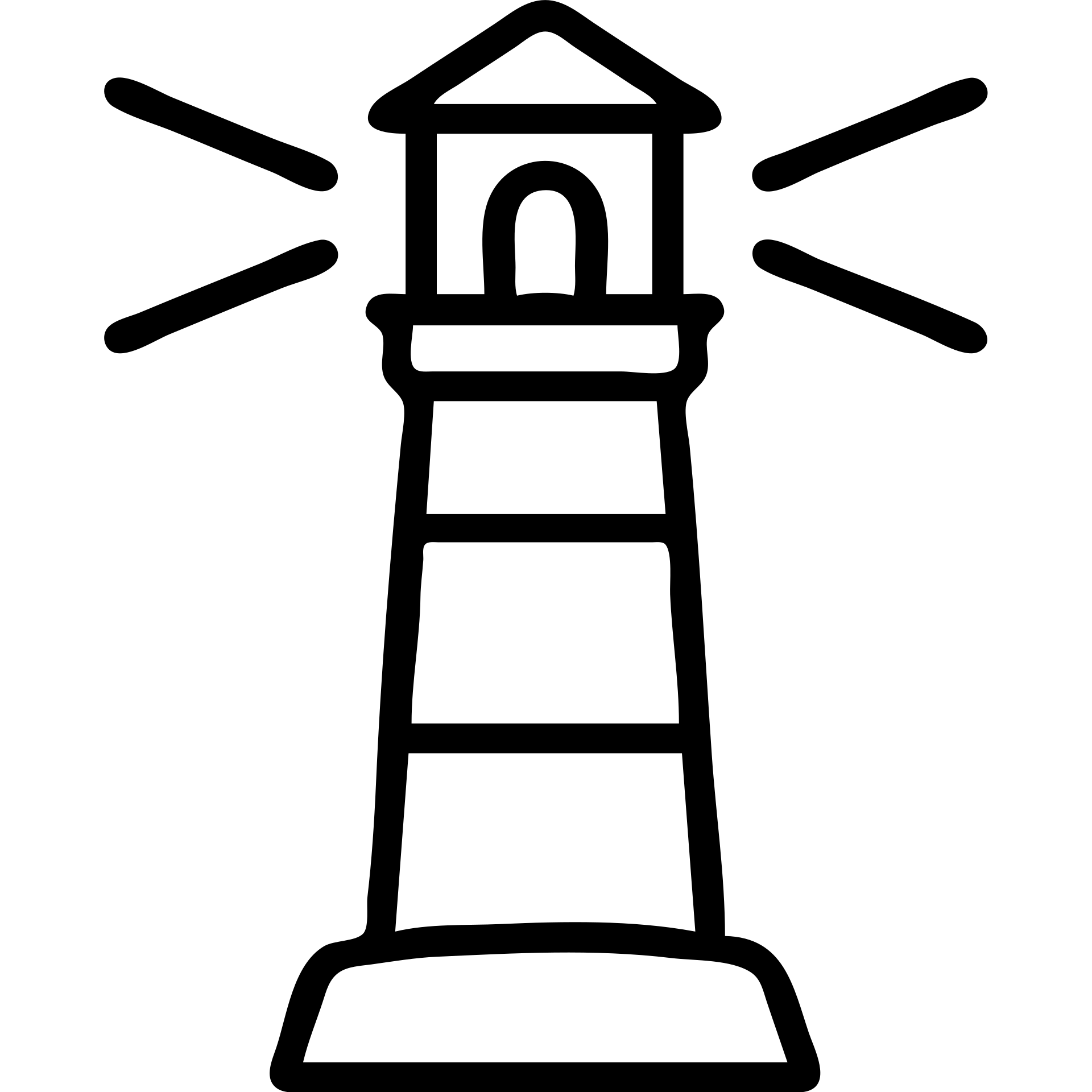 lighthouse minimal icon style simple lines no fill clear silhouette emoji